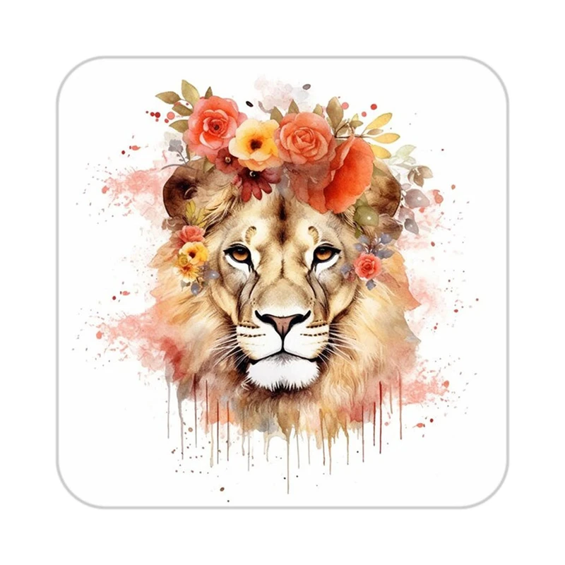 زیر لیوانی کاکتی طرح شیر مدل mp24317