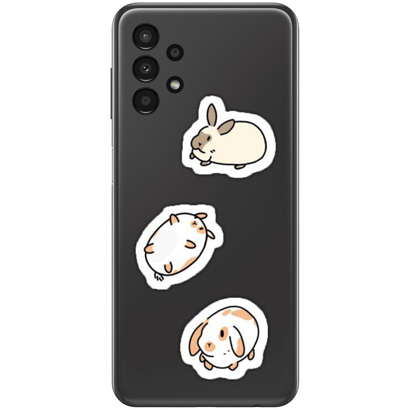 استیکر لپ تاپ و موبایل بووم طرح خرگوش کد 13 مجموعه 9 عددی