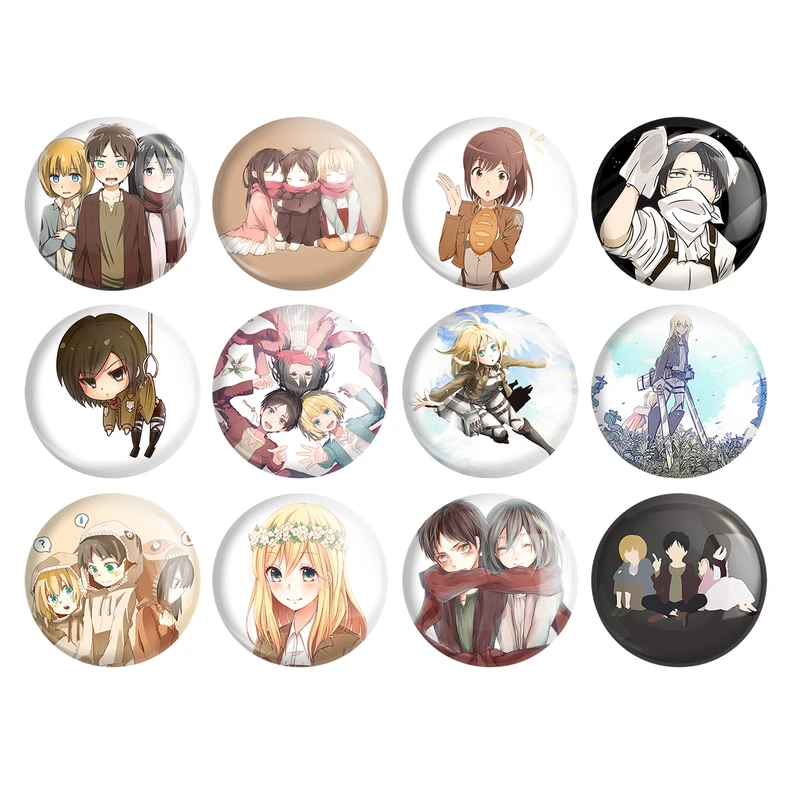 پیکسل خندالو مدل انیمه اتک آن تایتان Attack on Titan کد 1048 مجموعه 12 عددی