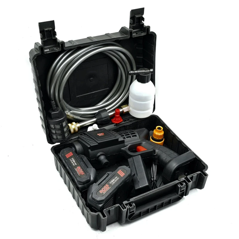 کارواش و سمپاش شارژی 6.5 بار 118 وات باس مدل BS2204 مجموعه 10 عددی