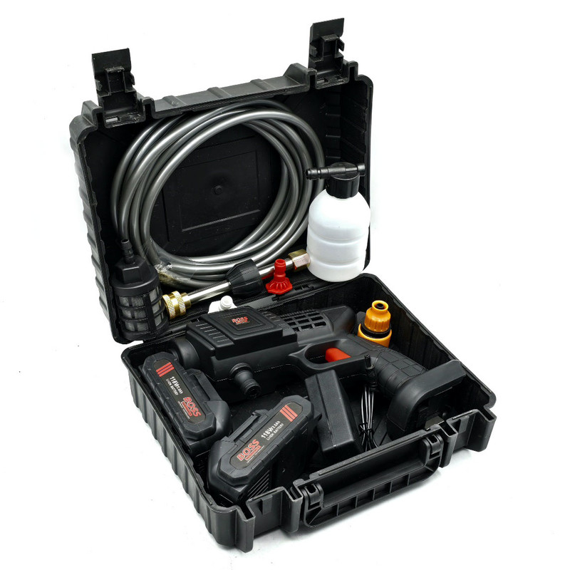 کارواش و سمپاش شارژی 6.5 بار 118 وات باس مدل BS2204 مجموعه 10 عددی