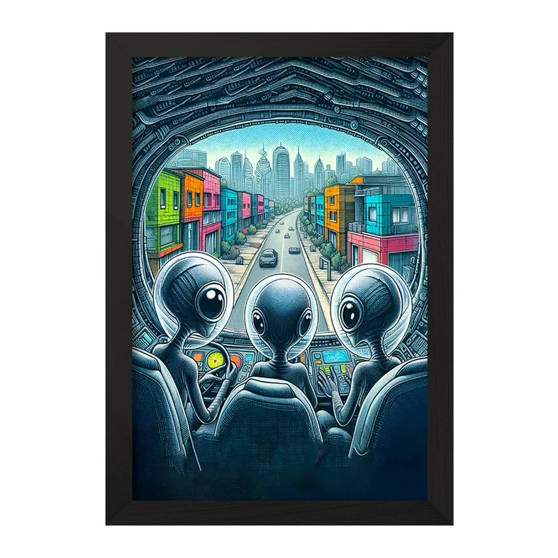 تابلو خندالو مدل آدم فضایی ها کد F9656