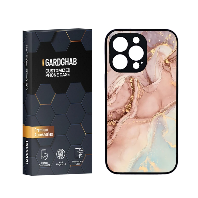 کاور گارد قاب مدل دورژله ای پشت گلس ساده مناسب برای گوشی موبایل اپل iPhone 13 Pro