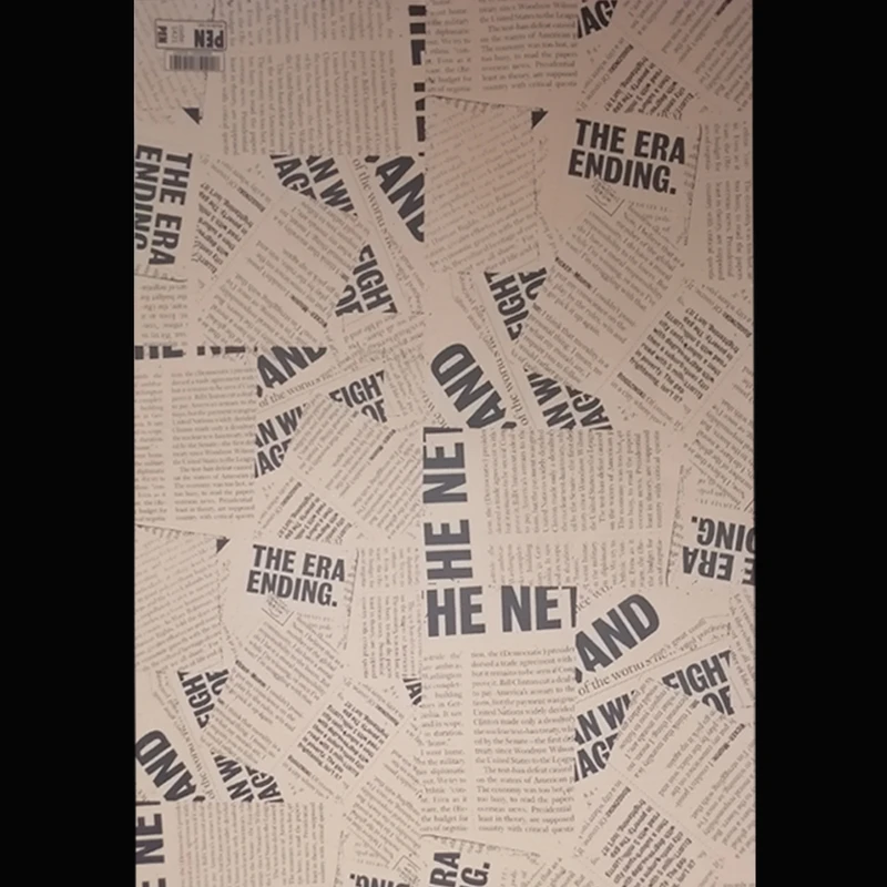 عکس شماره 6 : کاغذ کادو مدل newspaper مجموعه 10 عددی