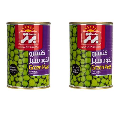 کنسرو نخود سبز برتر - 420 گرم بسته 2 عددی