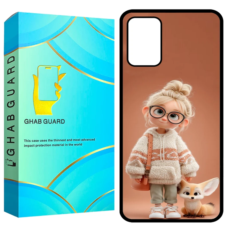 کاور قاب گارد طرح دختر و روباه مدل GCHPA324 مناسب برای گوشی موبایل سامسونگ Galaxy A32 4G