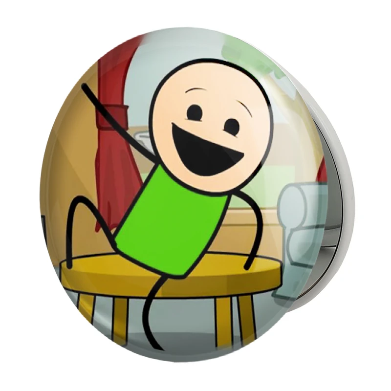 آینه جیبی خندالو طرح ترول مدل تاشو کد 5901 