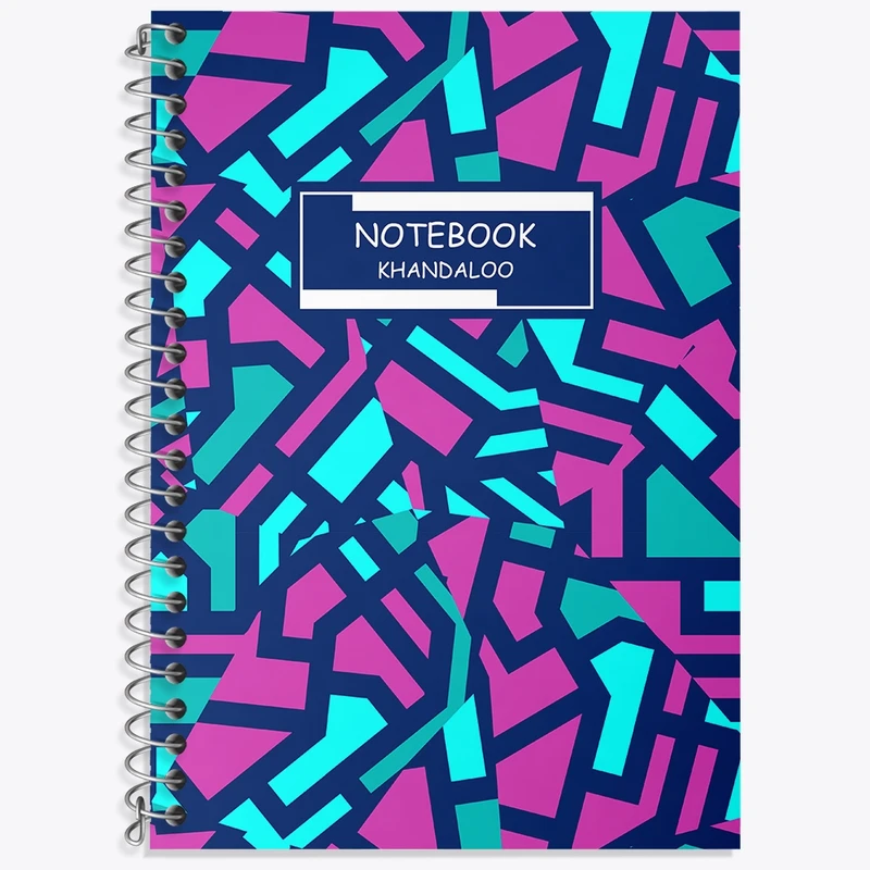 دفتر زبان 50 برگ خندالو مدل سه خط طرح فانتزی کد N461