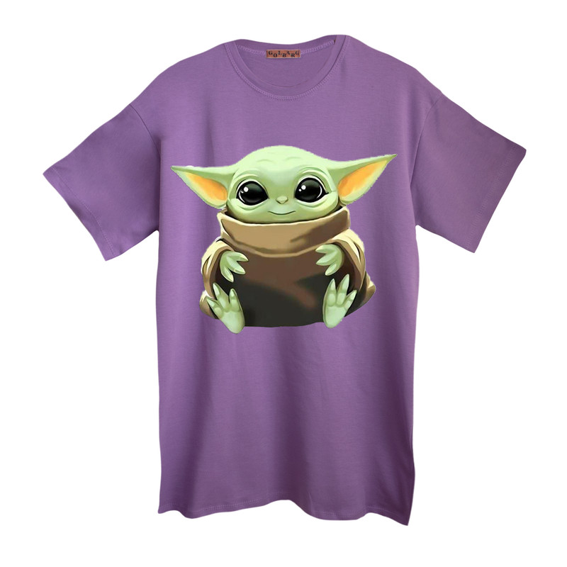 تی شرت آستین کوتاه زنانه مدل بیبی یودا