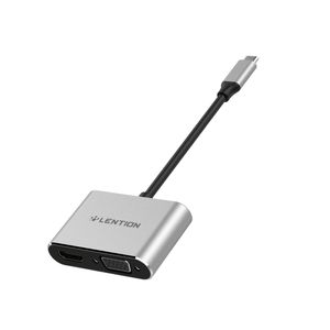 نقد و بررسی مبدل USB-C به HDMI/VGA لنشن مدل C51SHV توسط خریداران
