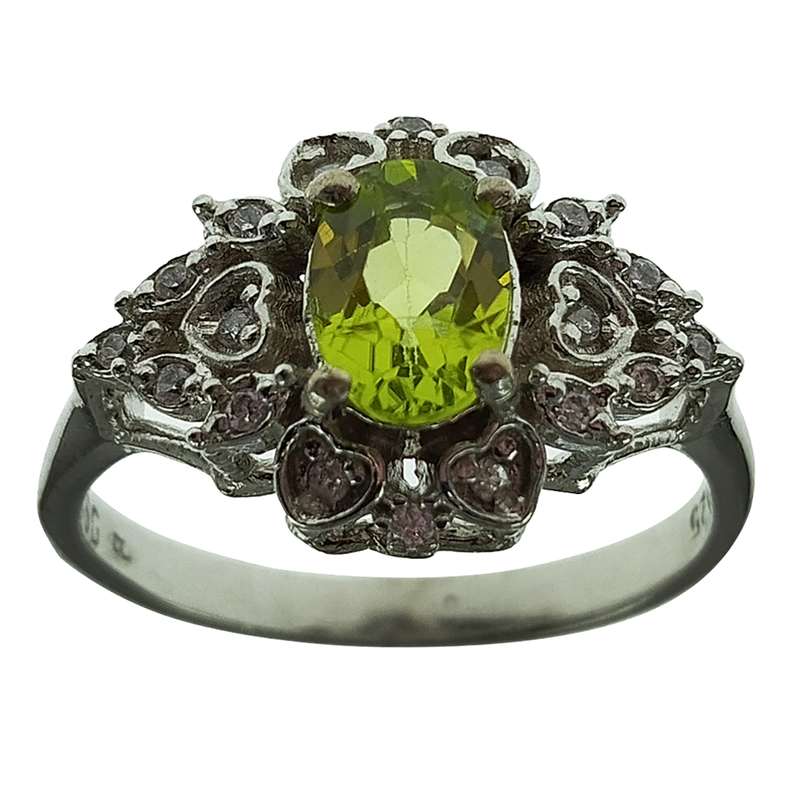 انگشتر نقره زنانه سلین کالا مدل زبرجد کد 24 انگشتر نقره زنانه سلین کالا مدل زبرجد کد 24