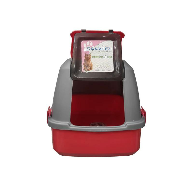 ظرف خاک مسقف گربه دنیل مدل GRAY 2