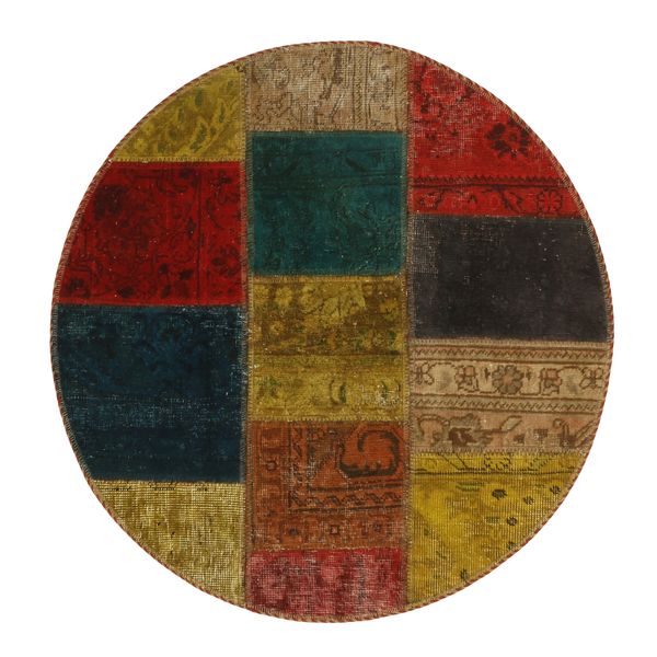 کلاژ فرش دستبافت یک متری مدل تکه دوزی کد 620r کلاژ فرش دستبافت یک متری مدل تکه دوزی کد 620r