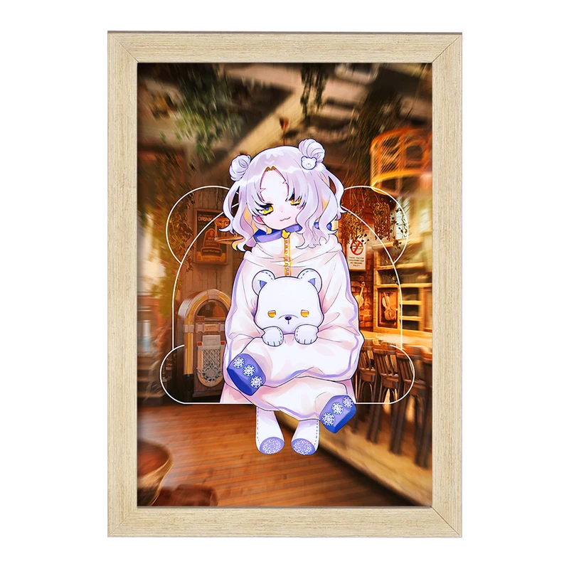 تابلو خندالو مدل دختر انیمه ای  کد 18039