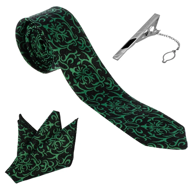 ست کراوات و دستمال جیب و گیره کراوات مردانه مدل نیوفشن کد 133