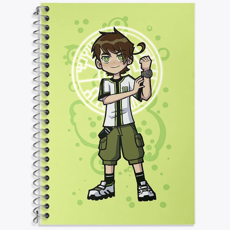 دفتر زبان 50 برگ خندالو مدل دو خط طرح بن تن کد F2048