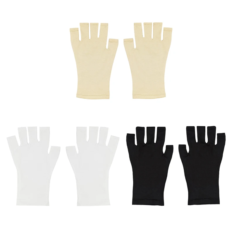 دستکش زنانه مدل نیم انگشت کد 1965 بسته سه عددی