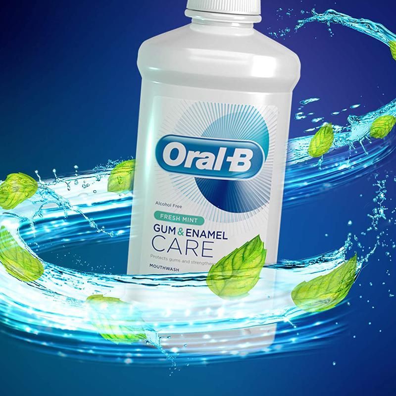 دهان شویه اورال-بی مدل GUM & ENAMEL حجم 500 میلی لیتر -  - 5