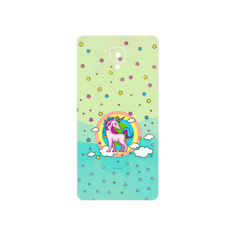 برچسب پوششی ماهوت مدل Rainbow unicorn adventure مناسب برای گوشی موبایل وان پلاس 3