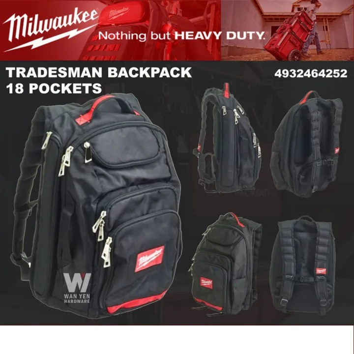 کوله پشتی ابزار میلواکی مدل Tradesman backpack