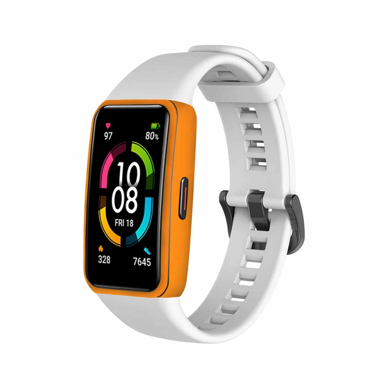 برچسب ماهوت طرح Matte-Orange مناسب برای ساعت هوشمند هوآوی band 6