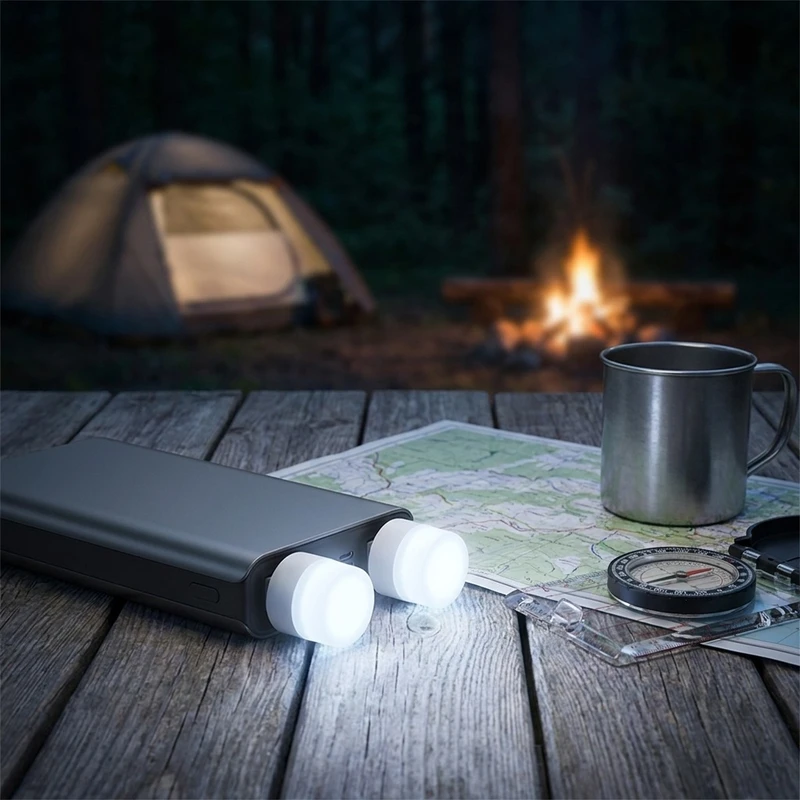 عکس شماره 2 : چراغ قوه مدل usb led light بسته دوعددی