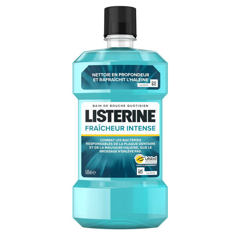 دهان شویه لیسترین مدل Fraicheur Intense حجم 500 میلی لیتر دهان شویه لیسترین مدل Fraicheur Intense حجم 500 میلی لیتر