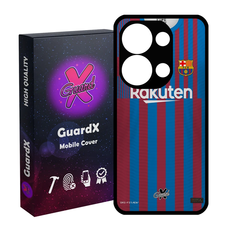 کاور گارد ایکس طرح بارسلونا مدل Glass10359 مناسب برای گوشی موبایل شیائومی Redmi Note 13 Pro 4G / Poco M6 Pro 4G