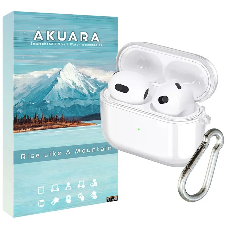 کاور آکوآرا مدل Clear مناسب برای کیس هدفون بی سیم اپل Airpods PRO / PRO2
