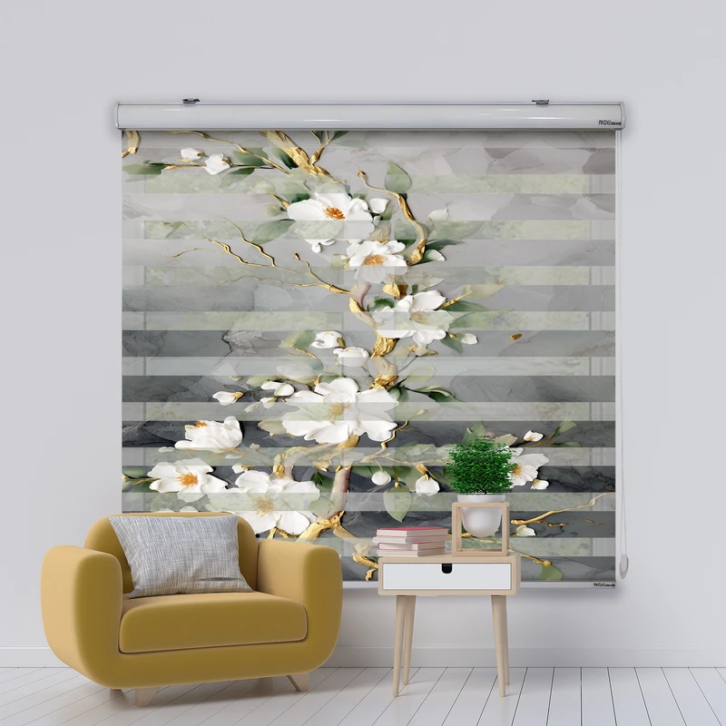 پرده زبرا مدل AB-41 سایز 150x200 سانتی‌متر