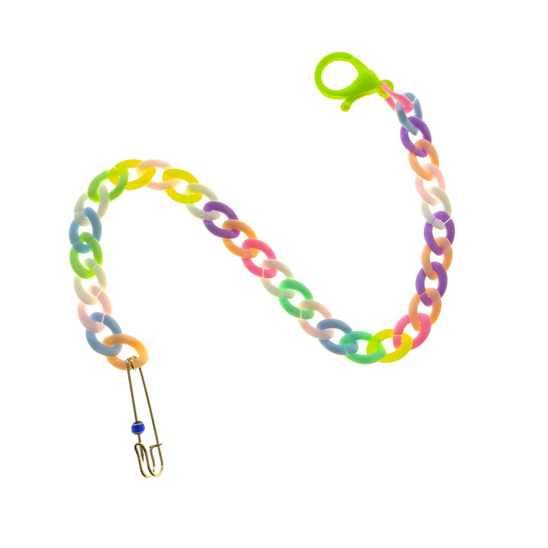 زنجیر پستانک مدل رنگارنگ کد 01