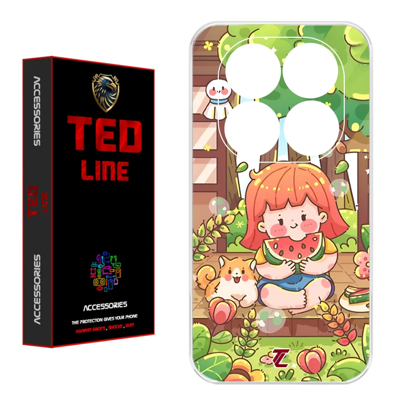 کاور تدلاین طرح دختر هندونه ای کد 1180 مناسب برای گوشی موبایل شیائومی Poco X7 / Redmi Note 14 Pro 4G