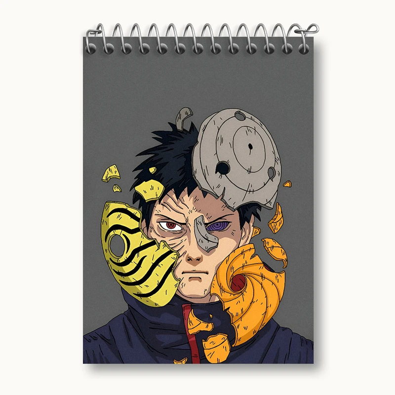 دفتر یادداشت 50 برگ خندالو طرح انیمه ناروتو (Naruto) کد N3611