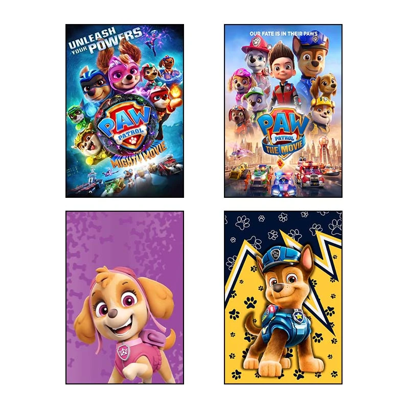 تابلو شاسي کارنيکا طرح سگ های نگهبان paw patrol کد 64709 مجموعه 4 عددی