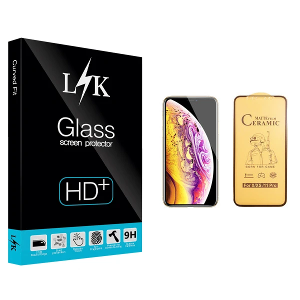 محافظ صفحه نمایش سرامیکی ال کی مدل +LITE مناسب برای گوشی موبایل اپل iPhone XS