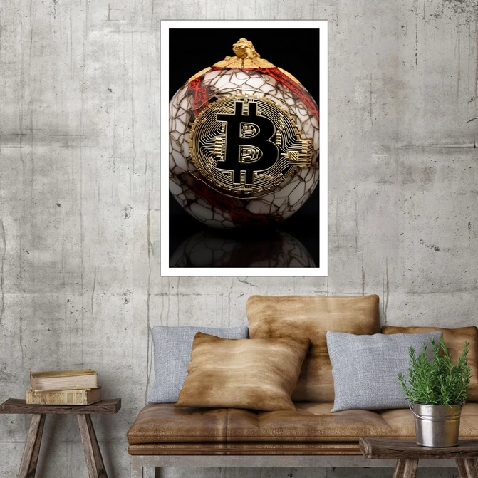 تابلو نوری بکلیت طرح بازار مالی و بیت کوین مدل W-MID-18242