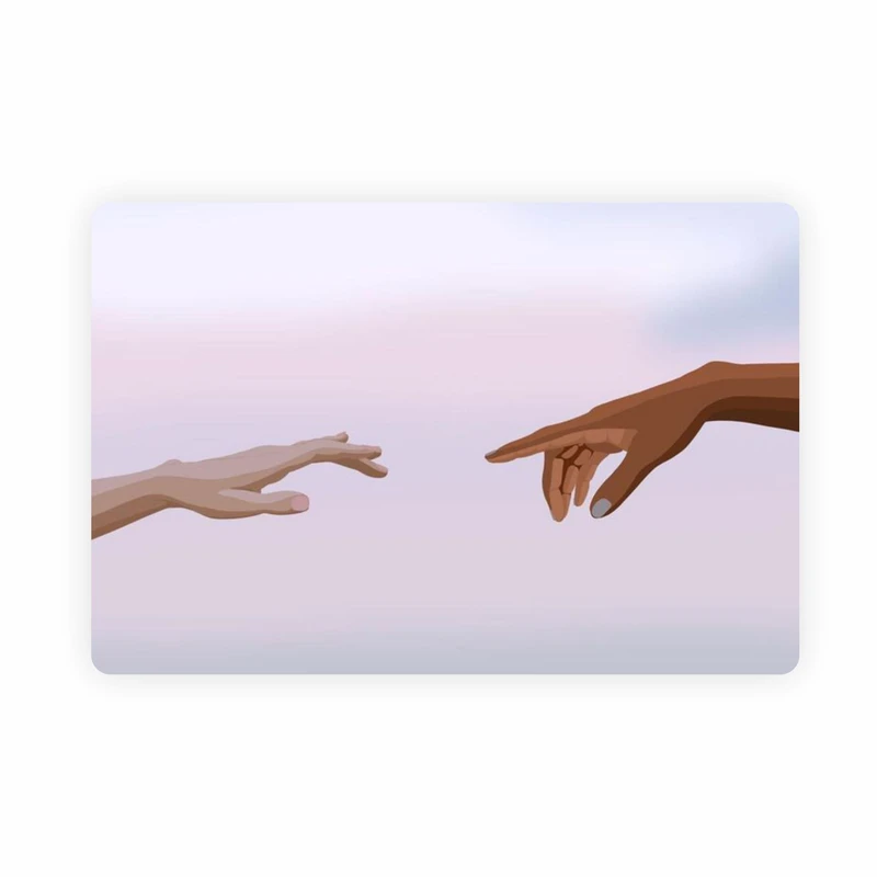 ماوس پد مدل دو دست