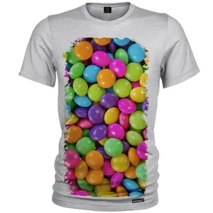 تی شرت آستین کوتاه مردانه 27 مدل Colorful Candy کد MH1169