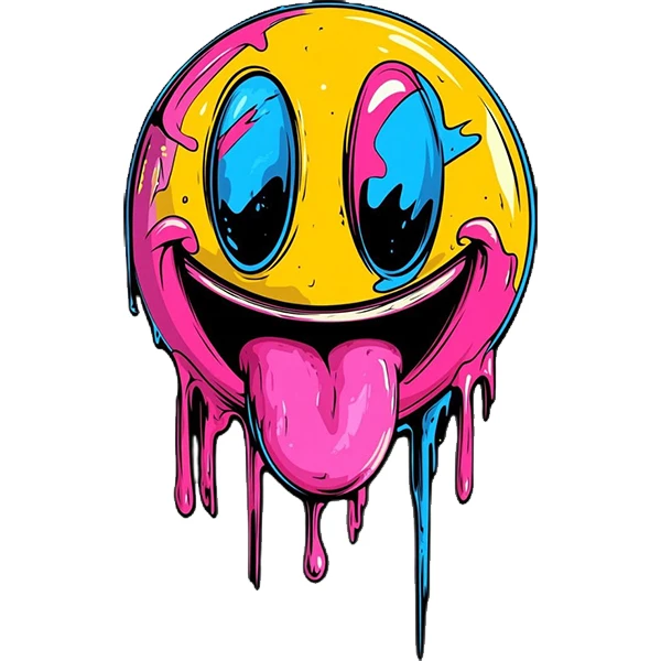 استیکر پارچه و لباس پاد آفرین طرح ایموجی جذاب کد 3759