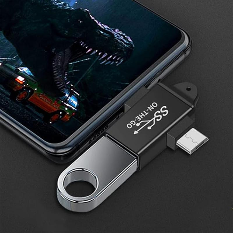 مبدل OTG به USB-C و microUSB مدل On The Go