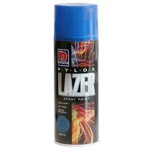   اسپری آبی تیره رنگ نیپون مدل Lazer حجم 400 میلی لیتر