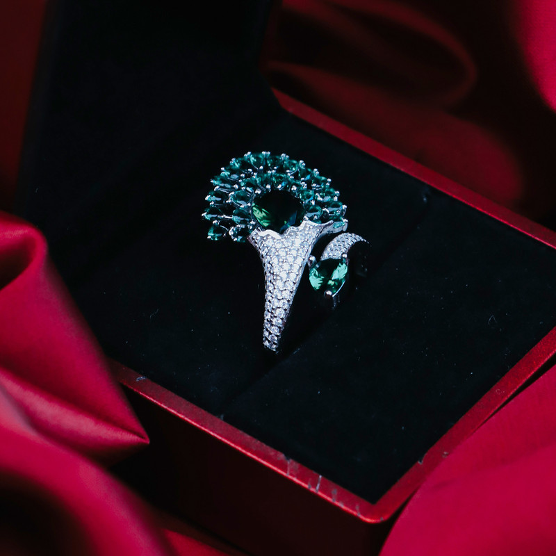 انگشتر نقره زیرکونیا زنانه جی تی ای مدل G_170