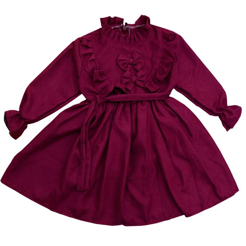 پیراهن دخترانه مدل دو پاپیون SA