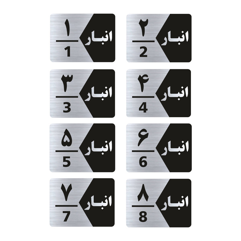 تابلو راهنما طرح انبار مدل GNS508 مجموعه 8 عددی