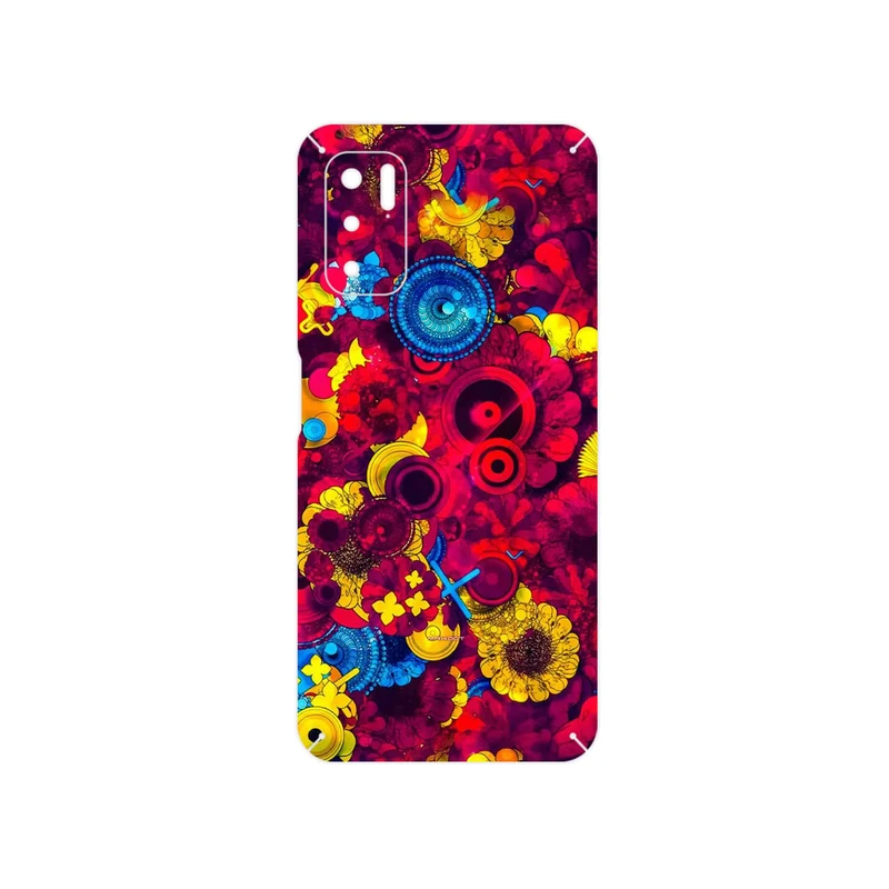 برچسب پوششی ماهوت مدل Vector Flower Garden Digital Art مناسب برای گوشی موبایل شیائومی Redmi Note 10 5G