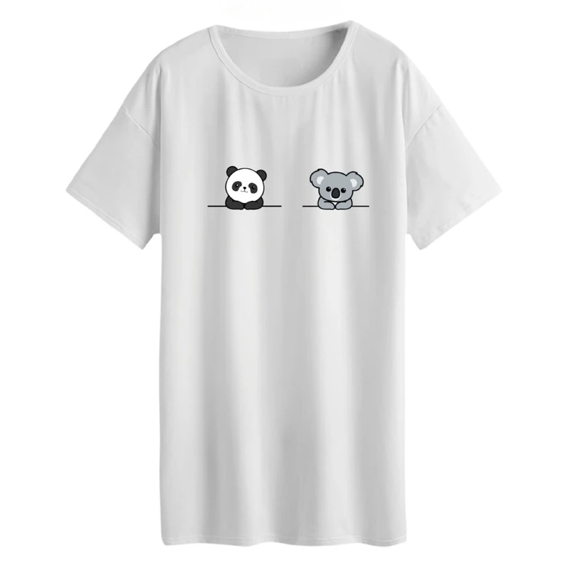 تی شرت لانگ زنانه مدل پانداوکوالا