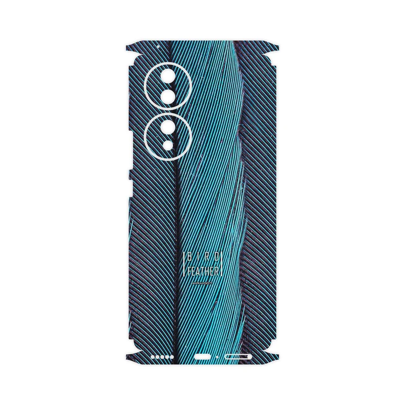 برچسب پوششی ماهوت مدل Turquoise feathers-FullSkin مناسب برای گوشی موبایل آنر 70