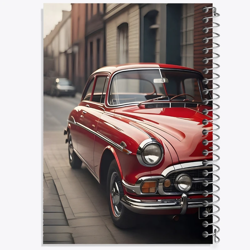 دفتر مشق 100 برگ خندالو طرح ماشین کلاسیک کد F1325