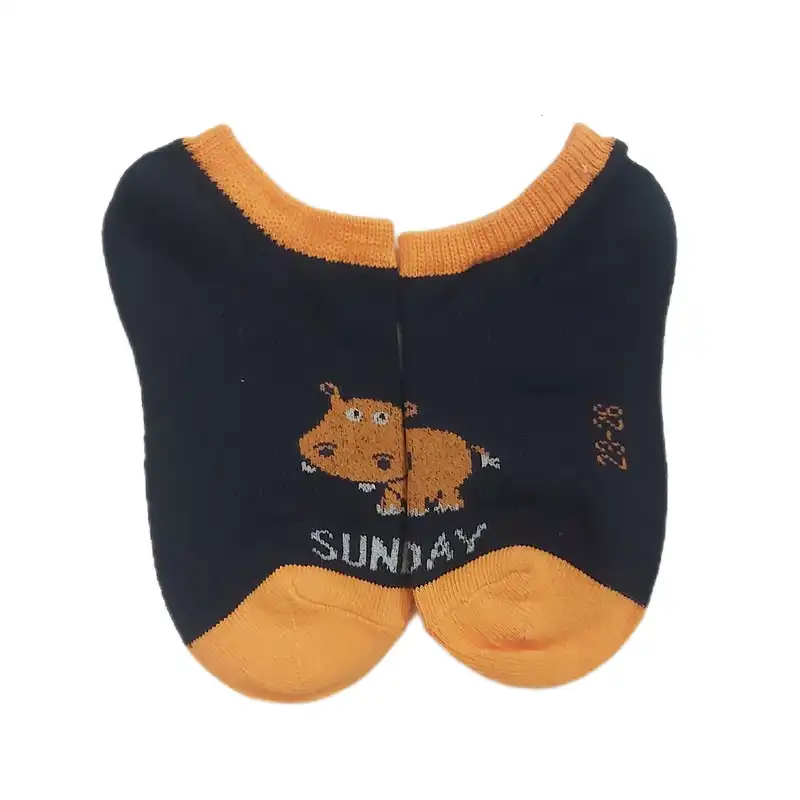 جوراب ساق کوتاه بچگانه لوپیلو مدل حیوانات روز مجموعه 7 عددی