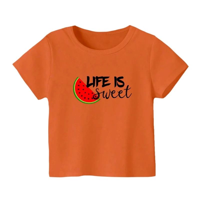 تی شرت آستین کوتاه بچگانه مدل هندوانه یلدایی کد 59